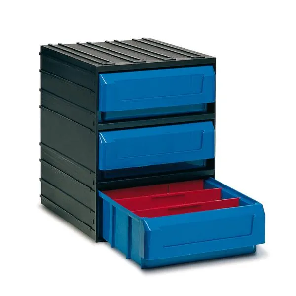 Schubladenbox mit 3 Regalkästen